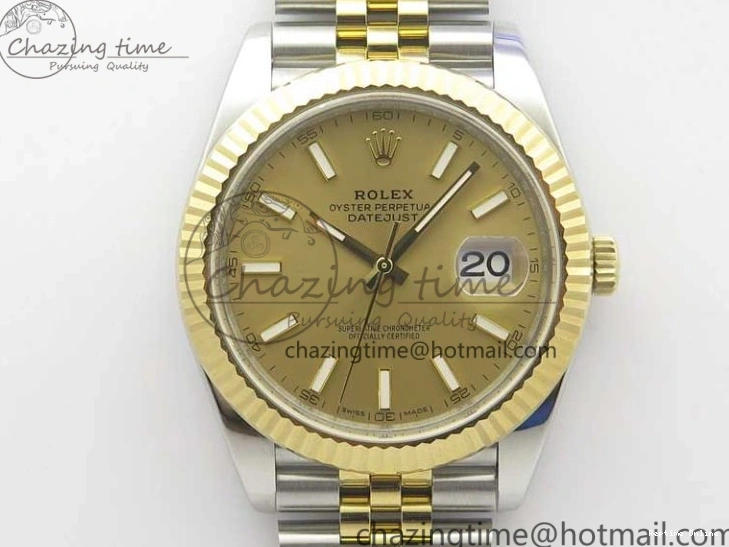 0513 DateJust 41 126333 SS YG ARF 1:1 Best Edition 904L Steel YG Lumed Dial on Jubilee Bracelet A Vibrant 3223